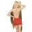 Эротичное платье в комплекте с трусиками Penthouse "Earth-shaker" red